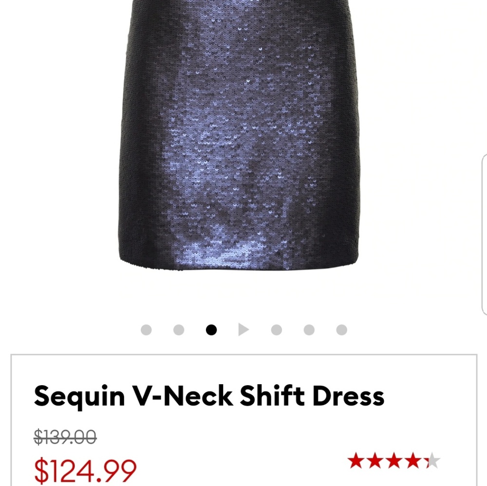NWT Banana Republic V Neck Sequence Dress